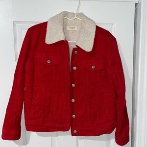 Women’s medium red Corduroy jacket